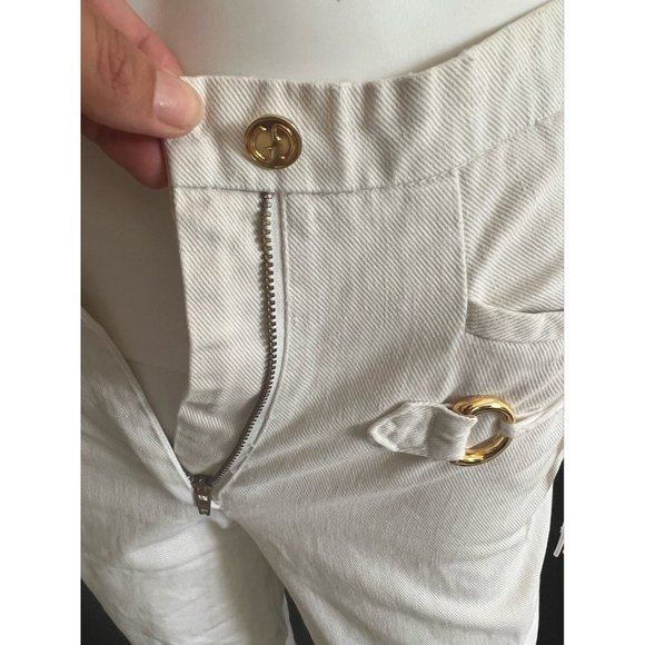 Gucci Women's Vintage Short Pant Elegant White Pockets XS - Picture 7 of 12